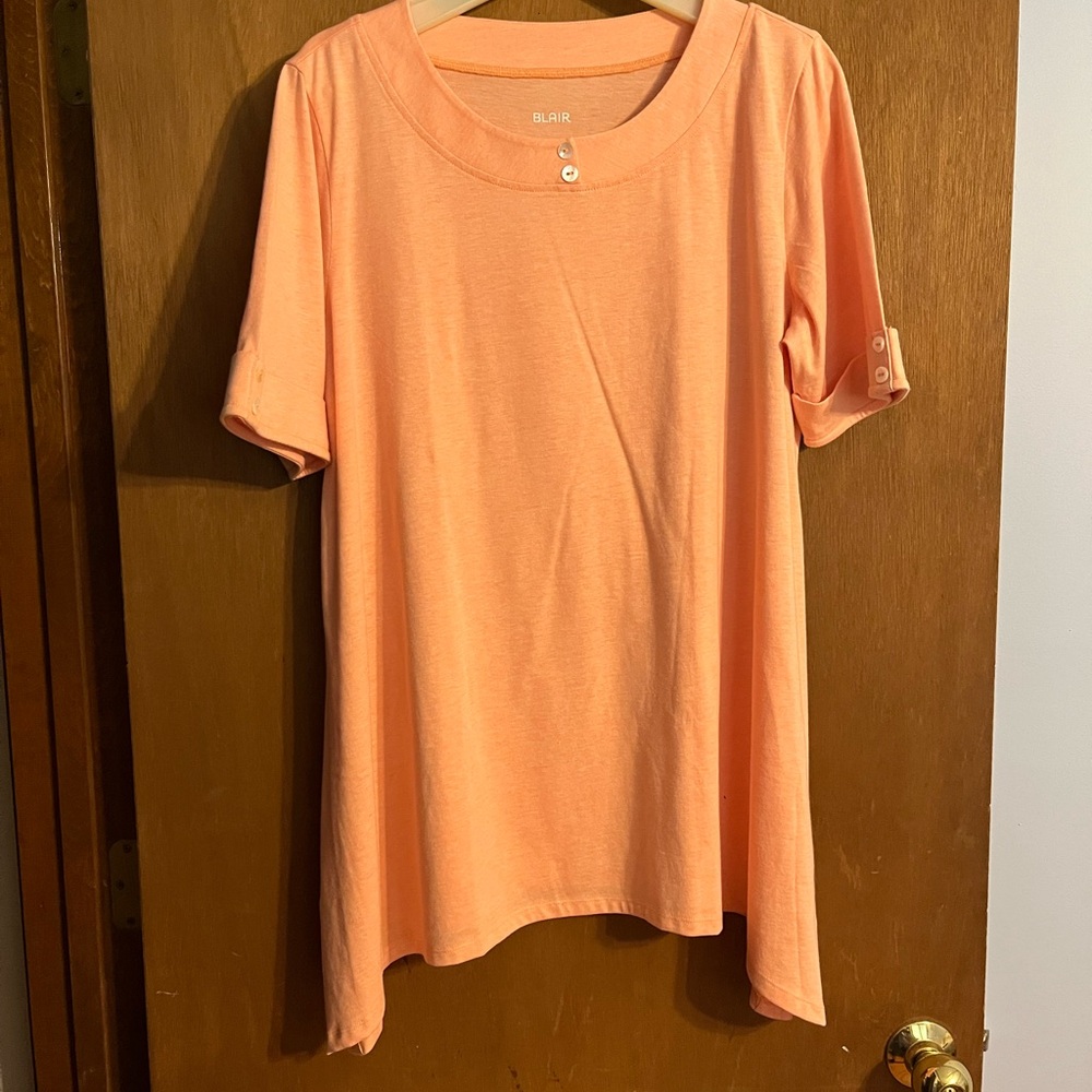 Blair Orange Relaxed Short Sleeve T-Shirt